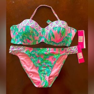 NWT Lilly Pulitzer swimsuit Pink Blossom Suit Views